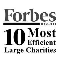Forbes. dot com 10 most efficient large charities