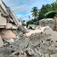 2021 Haiti Earthquake damage