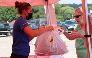 Matthew 25 Ministries staff distributing relief supplies during tennessee flooding
